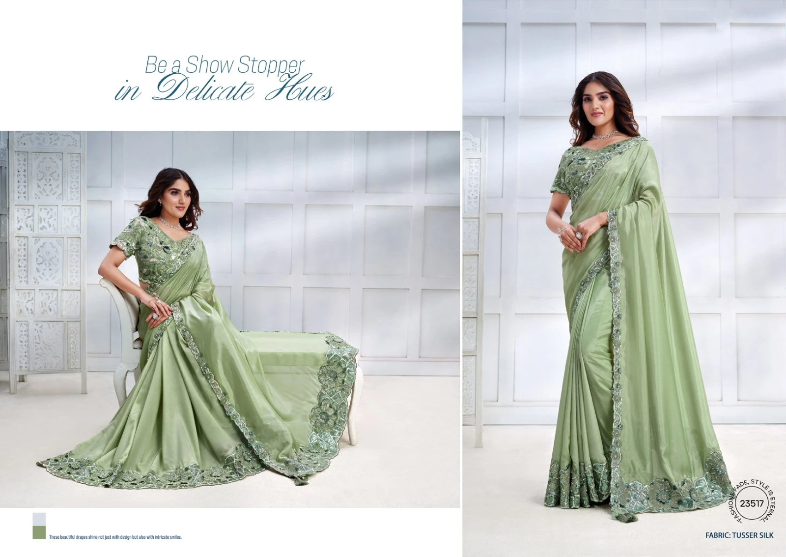 Mahotsav Mohmanthan 23500 Series Majestica Fancy Wholesale Designer Sarees Catalog — Wholesale Sarees, MPA wholesale from Surat - Gallery Image 4
